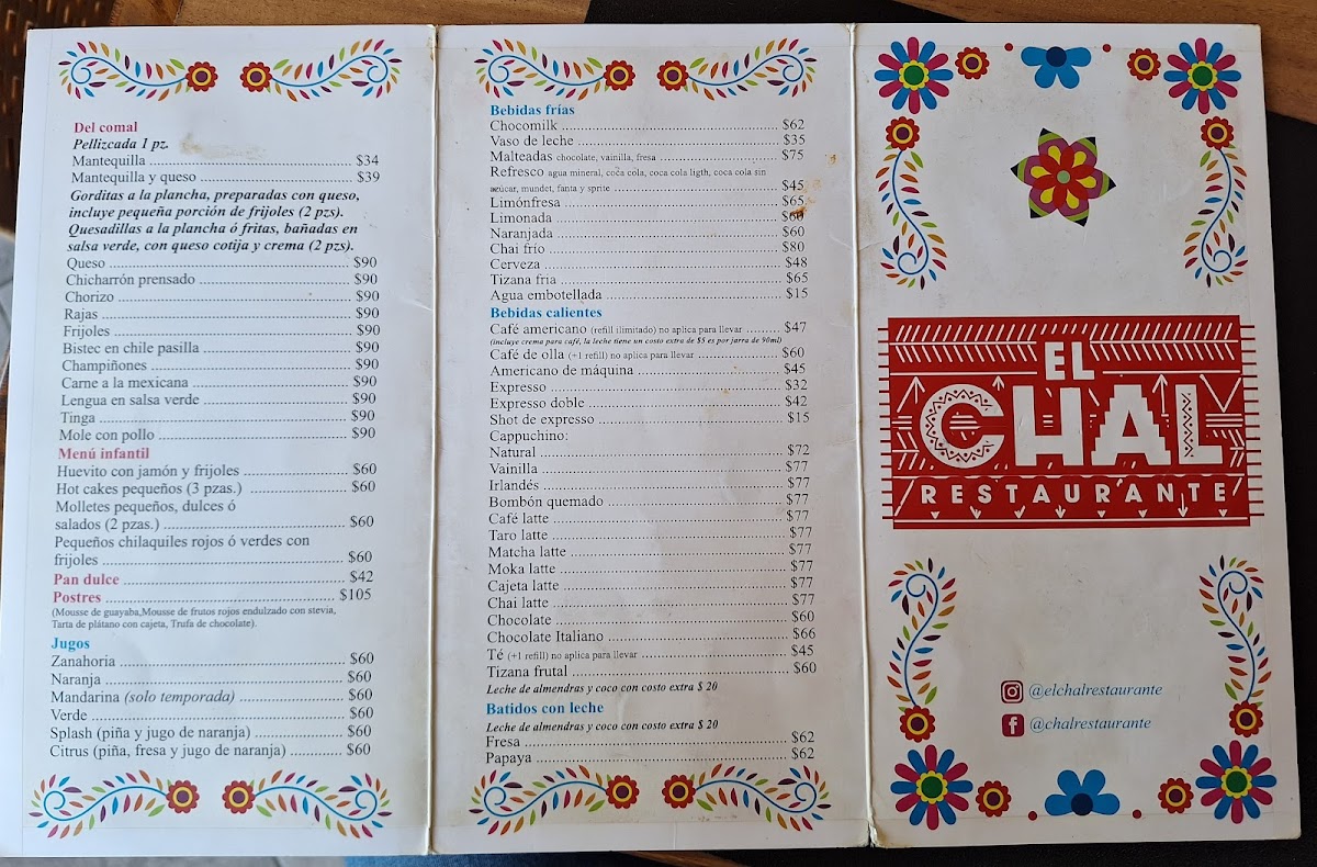Menu El Chal Restaurante-2