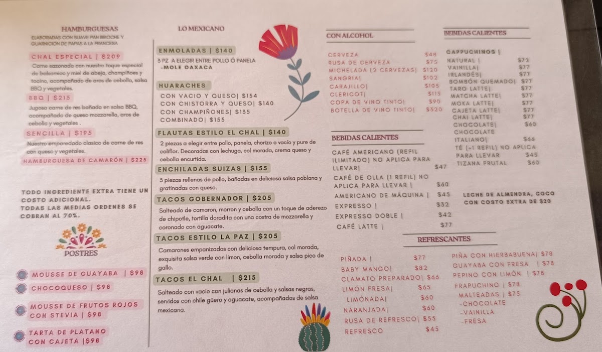 Menu El Chal Restaurante-4